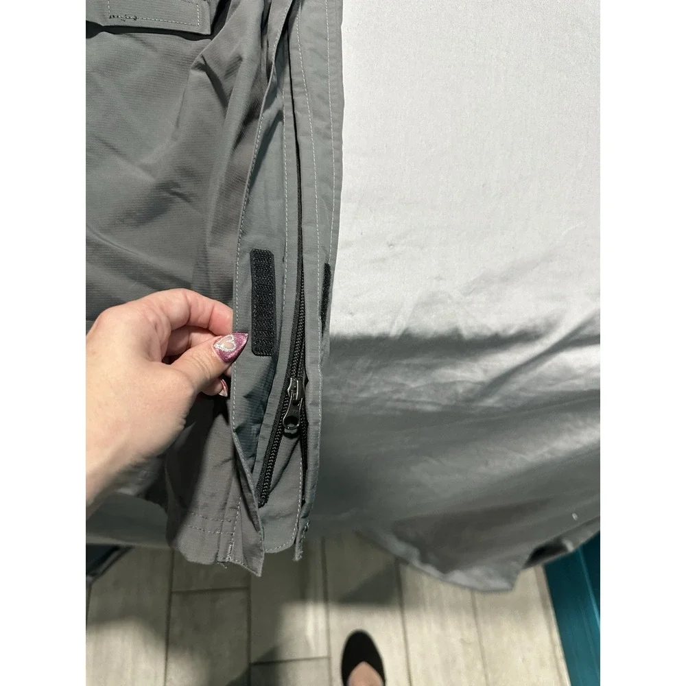 Duluth Trading Men's Waterproof Gray Side Zip‎ Pants Utility Pockets Lx34